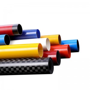 Direct Selling Colorful Square Pultrusion High Quality Round Fibreglass Tube