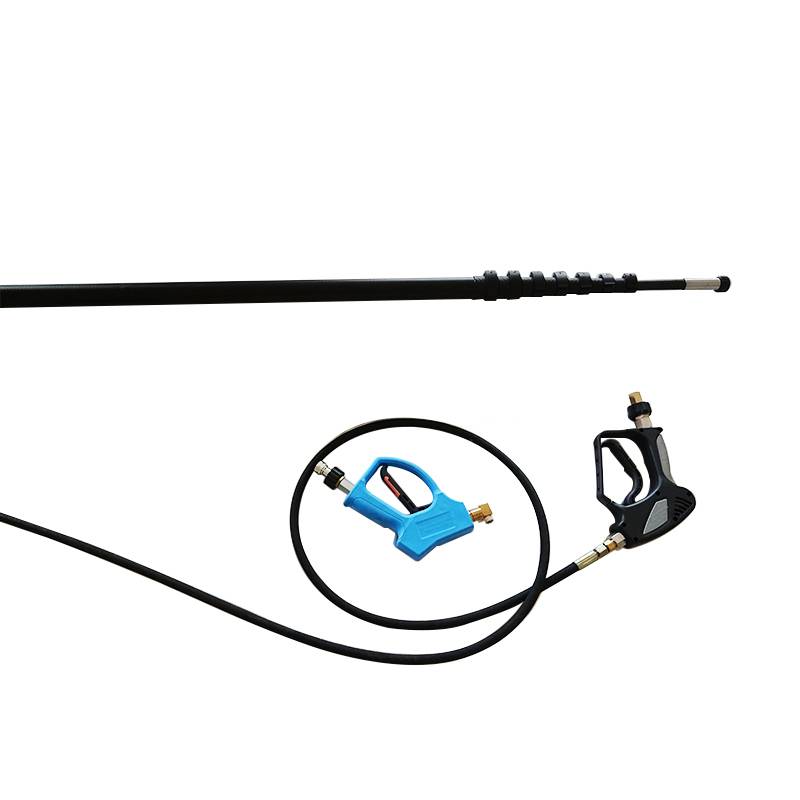 High Pressure 20m heavy duty extension telescopic carbon fiber cleaning poles Featured Image