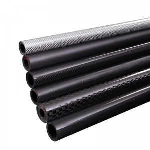 Tub de fibra de carboni ISO 26mm 30mm 50mm 100mm 3k