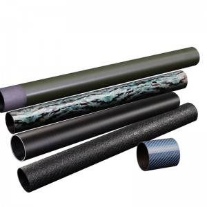Matt/gloss carbon fiber tube 3k 6k 12k surface tube