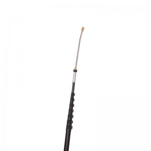 Long Reach 55ft Telescopic Carbon Fiber Pole With High Pressure Cleaning Systems