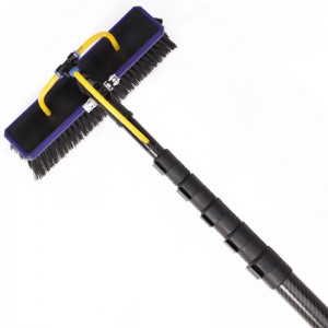 15m square multifunction telescopic carbon fiber windows cleaning pole solar panel cleaning