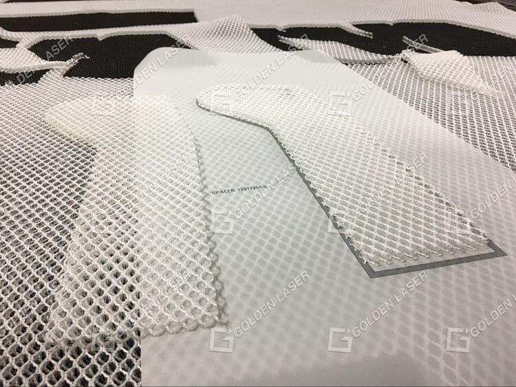 laser cutting 3D mesh fabric