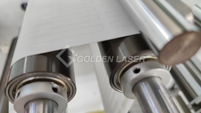 laser cutting PP label roll to roll