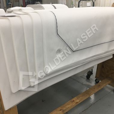 tissu filtrant découpé au laser