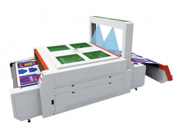 Vision Laser Cutting Machine kanggo Sublimasi Printed Kain