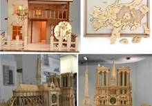 Lasergeschnittenes 3D-Modell aus Holz, Acryl und Pappe, sieht fantastisch aus!