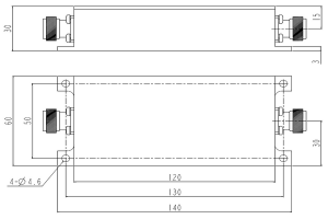 N കണക്റ്റർ JX-LPF1-30M600M-40N എന്ന ഓപ്‌ഷൻ ഉപയോഗിച്ച് 30-600MHz മുതൽ പ്രവർത്തിക്കുന്ന ലോപാസ് LC ഫിൽട്ടർ