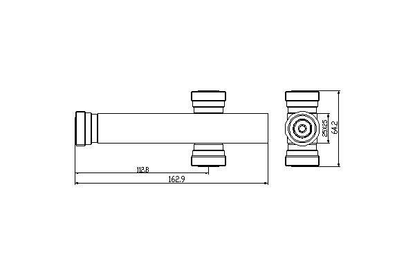 Best quality Coaxial Power Divider - Power Divider N-F 4.3/10-F DIN-F Connector 350-2700MHz JX-x-NFS_DFS_MDFS-4.3  – Jingxin Technology