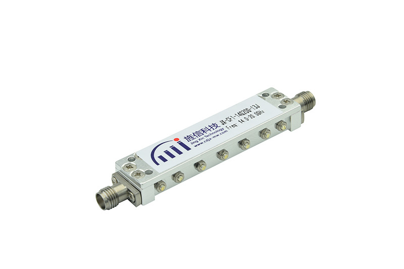 Filtre à cavité passe-bande haute fréquence fonctionnant à partir de 14-20 GHz JX-CF1-14G20G-13J