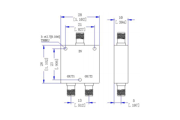 Factory Cheap Hot 5g Power Divider - Power Divider 2 Ways SMA-F Connector 700-2700MHz JX-PD1-700M2700M-20S-1  – Jingxin Technology