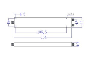 പവർ ഡിവൈഡർ SMA-F കണക്റ്റർ 0.5G-18GHz JX-PD2-0.5G18G-30WS