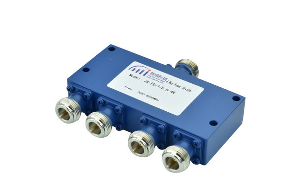 Power Divider 4 Ways SMA-F Connector 7G-8.5GHz JX-PD4-7G8.5G-18N Featured Image