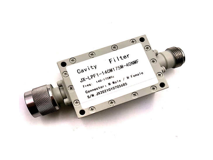 VHF Bandpass Filter N Connector Operating from 140-175MHz,Low Insertion Loss JX-LPF1-140M175M-40NMF