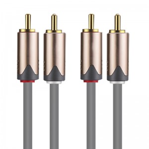 Auidophile 2RCA Male to 2RCA Male Stereo Analog Audio Cable
