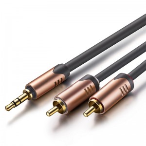 3,5 mm til 2RCA Audio Y-kabel