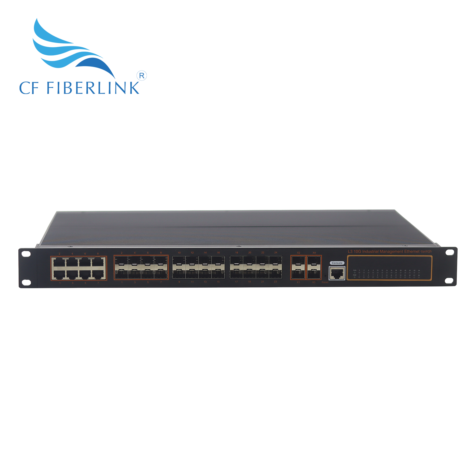 Manufacturer for Managed Unmanaged Switch - 24 Gigabit + 8 Gigabit + 40 gigabit SFP + Ten thousand gigabit network pipe type rack type industrial convergence switch (CF-HY4T2408G-SFP ) – Cha...
