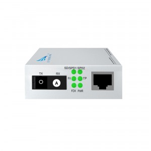 2-port 10/100/1000M  WDM Media Converter （Single-mode Single-fiber SC）
