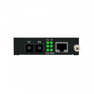 2-port 10/100/1000M Plug-in Media Converter （Single-mode Dual-fiber SC）