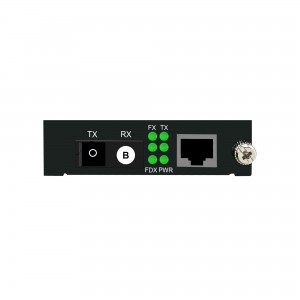 2-port 10/100/1000M WDM 20km Plug-in Media Converter （single-mode single-fiber SC）B-end