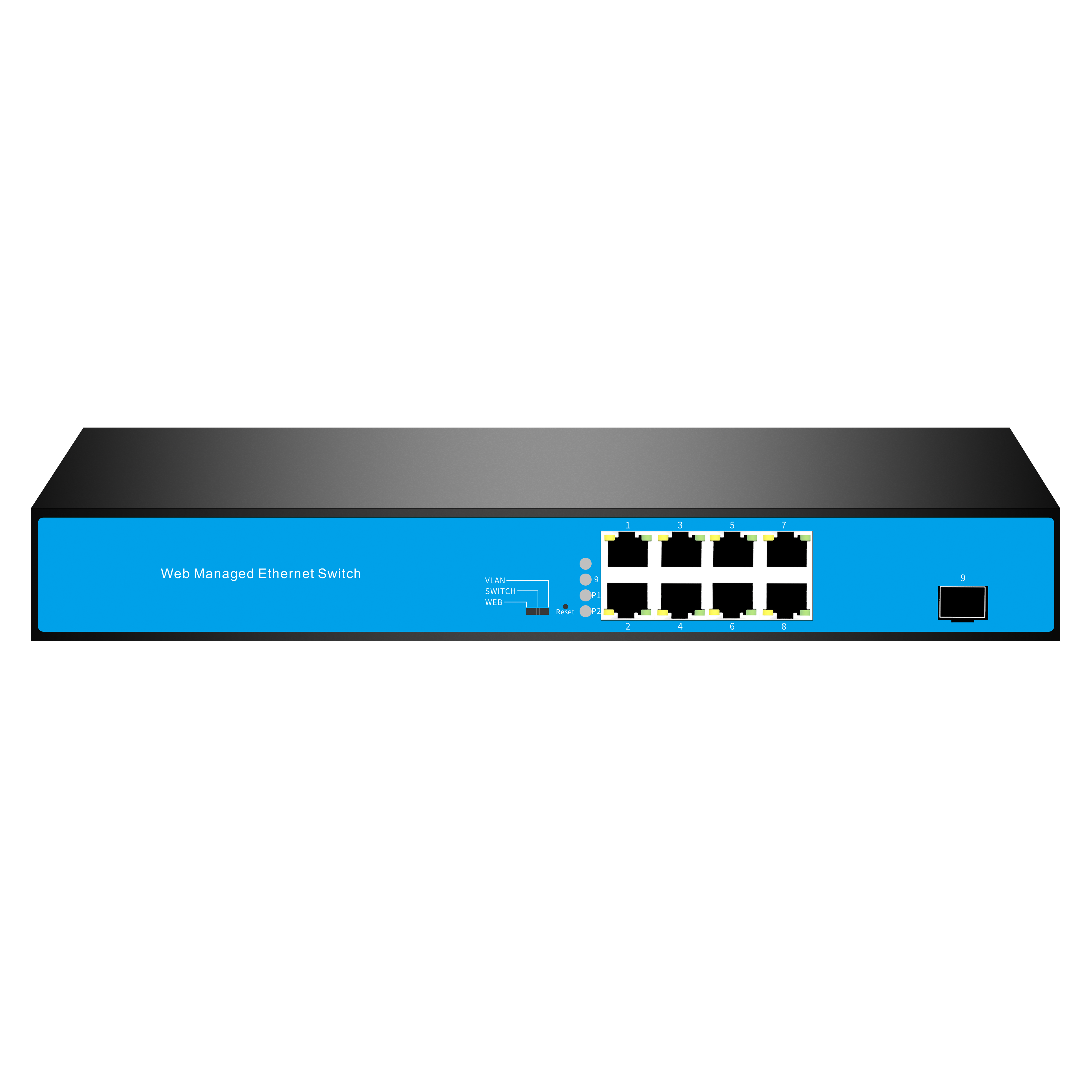 9-port 10/100M/1000M L2 WEB Managed PoE Ethernet Switch Featured Image