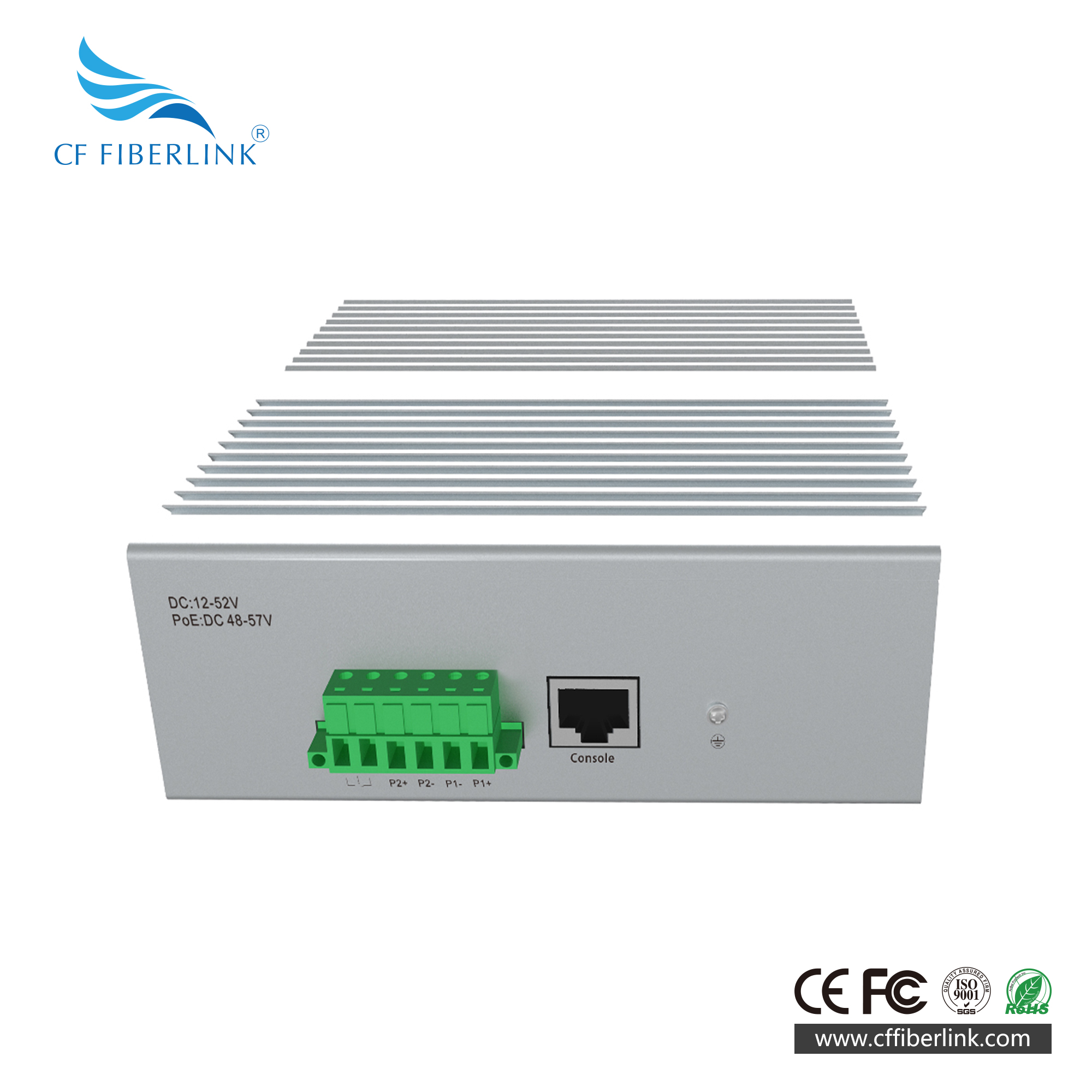 12-port 10/100M/1000M  L2+  Managed Industrial Ethernet Switch