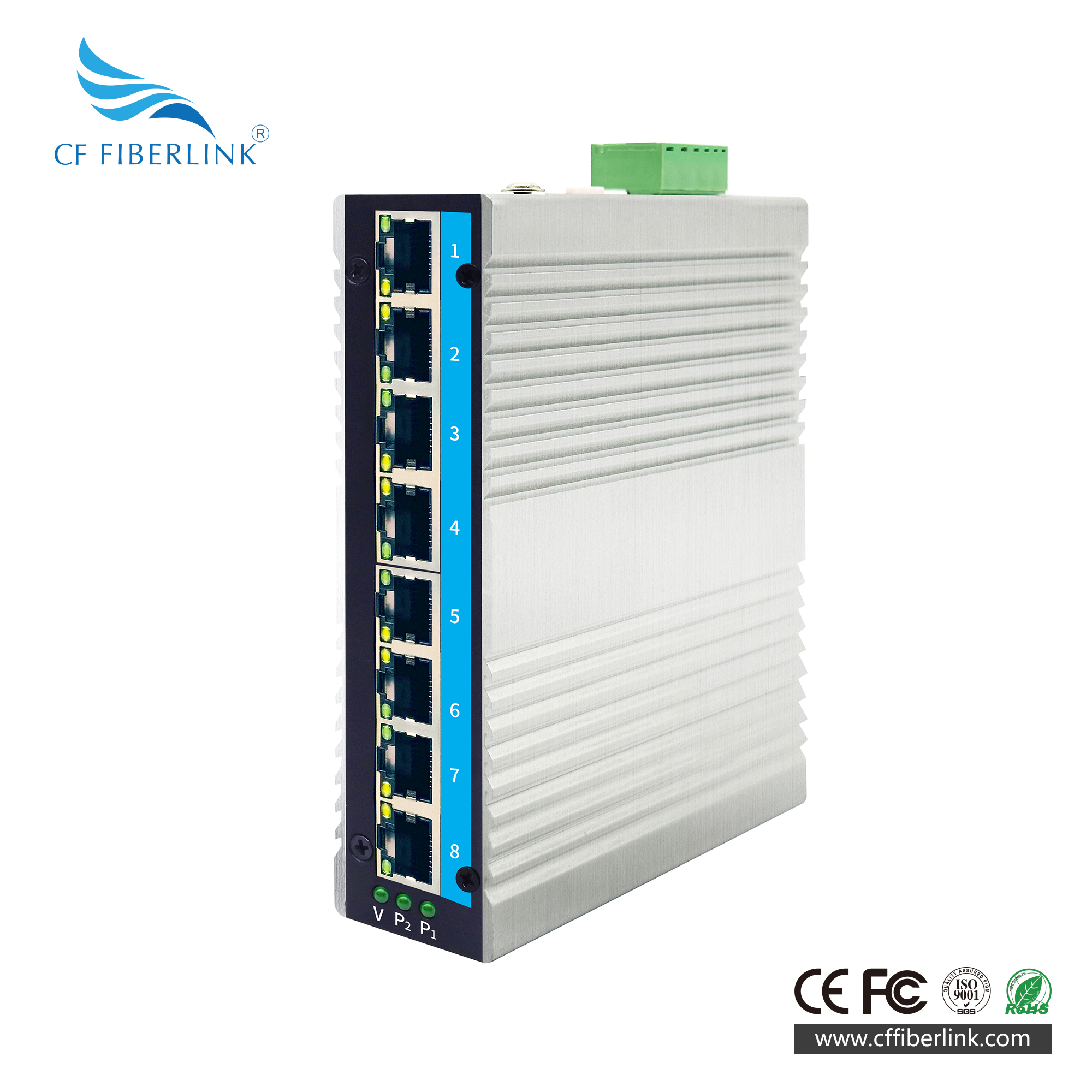 8-port 10/100/1000M Industrial Ethernet  Switch