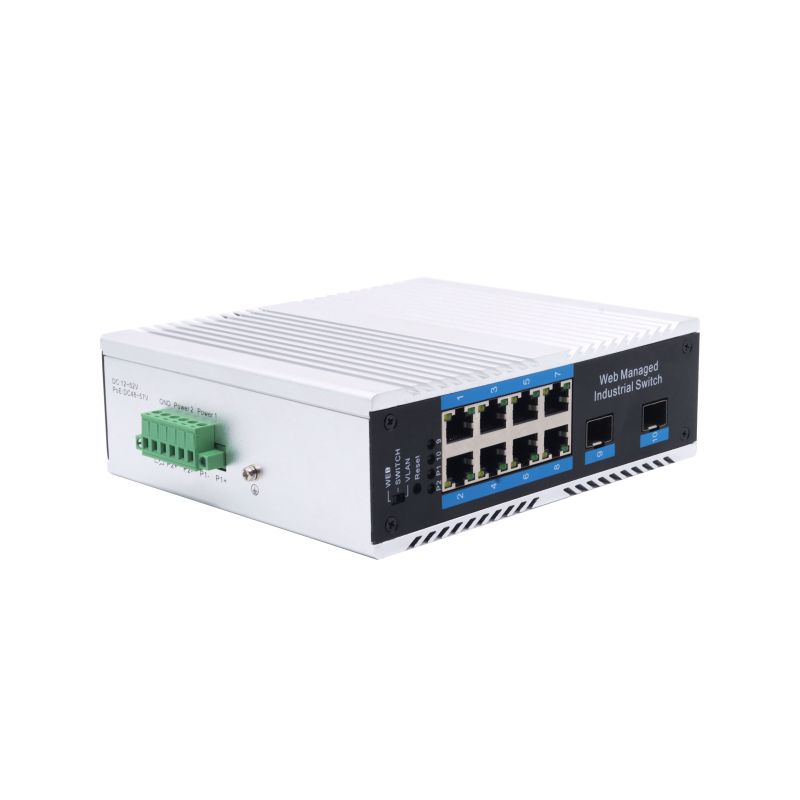 WEB network management full gigabit 2 light 8 power Industrial Ethernet, and the switches