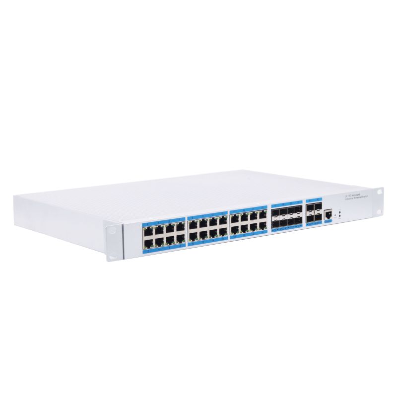 Ring network three layer network management 40000 light 24 gigabit electricity 8 Combo port industrial switch