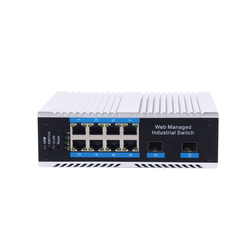 WEB network management full gigabit 2 light 8 power Industrial Ethernet, and the switches
