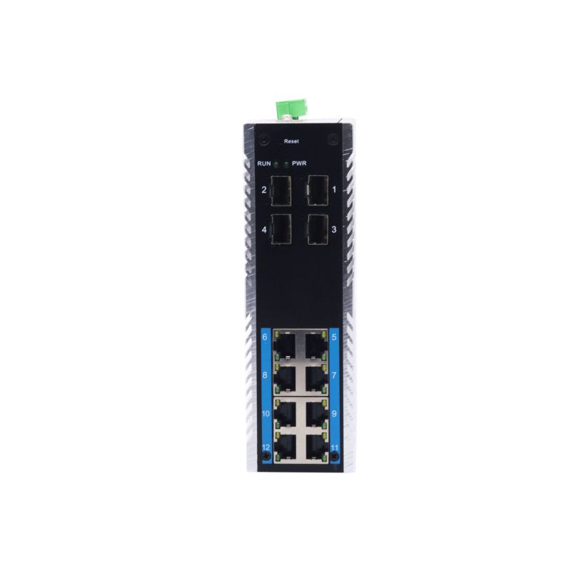 Ring network two floor network management full gigabit 4 light 8 electricity Industrial Ethernet, and the switches