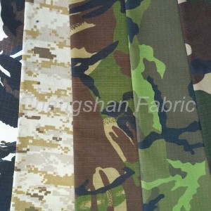 Tecido de camuflagem militar algodão-poliéster-spandex