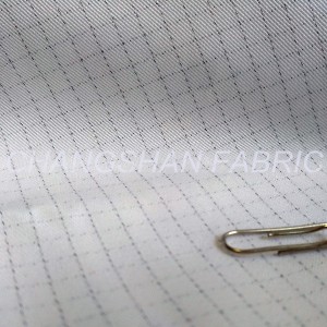 WHITE 190GSM PES COT ANTISTATIC FABRIC