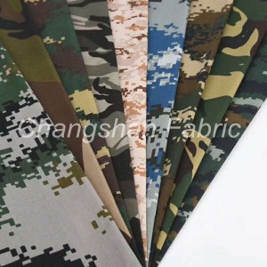 Polyester katoen camouflage stof