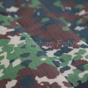 Tissu camouflage militare Ribstop invisibile à raggi inferiti