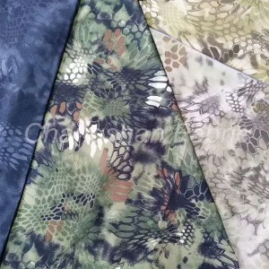 cotton polyamide camouflage printed fabric