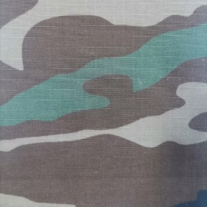 POLYAMIDE COTTON RIBSTOP CAMOUFLAGE FABARIC