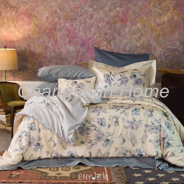 2017 wholesale price Camouflage -
 100% cotton satin Embroidered bedding sets 9 pieces – Changshanfabric