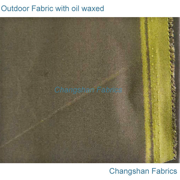 Manufacturing Companies for Polyester/Cotton Flame Retardant Workwear Fabric -
 Cotton Coated Oil Waxed for outdoor clothes , tent and bag – Changshanfabric
