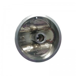 PC/ABS Parlak Krom Kaplama Whirlpool Fırın İşaretli Düğme Montaj Parçası