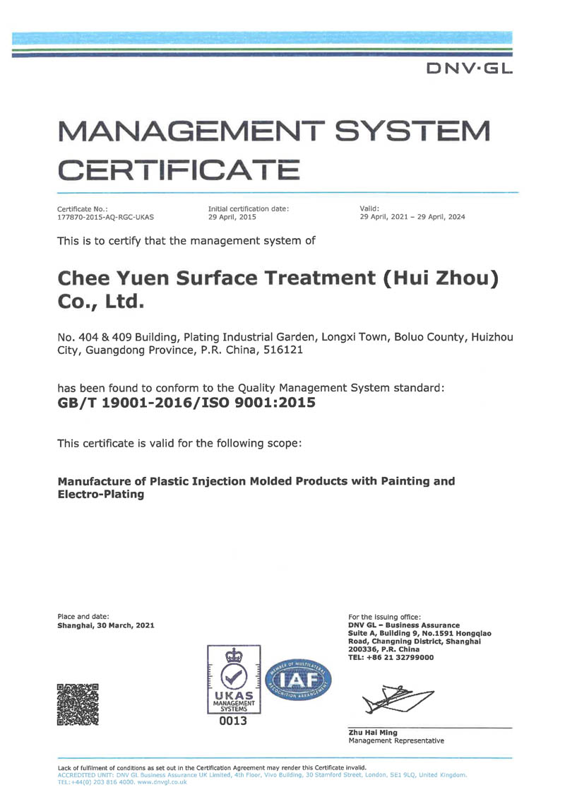 ISO9001 for quality management system standard
