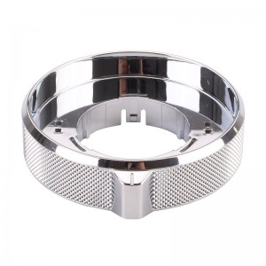 Luxury ABS Shelly Chrome Plated Knurled Ring fo...