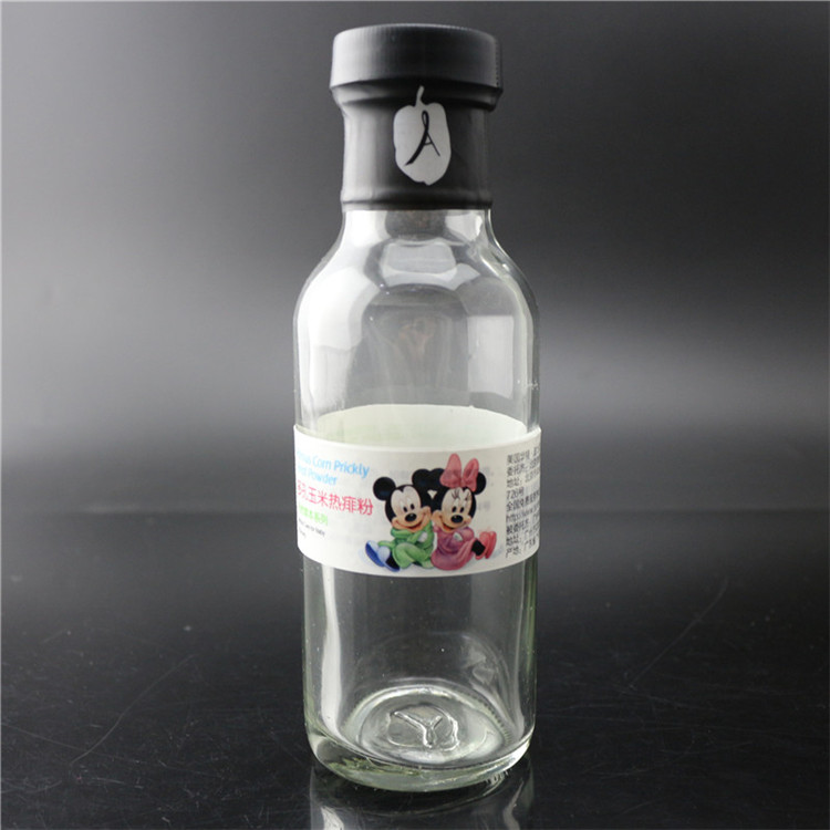 Good Wholesale Vendors Pharmaceutical Oral Liquid Bottle - 12oz empty chili sauce bottle with black cap and capsule – Linlang