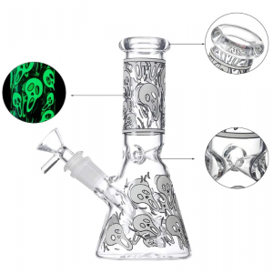 Los tubos de agua de los accesorios que fuman de la mala hierba del bongo de cristal hechos a mano que fuman