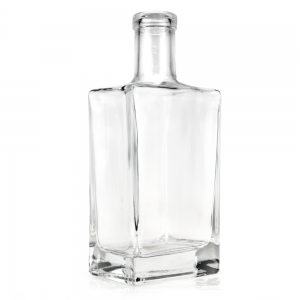 Shanghai linlang Hot Sell Unique Shape Flawless Smooth Brandy Glass Bottle For Crown