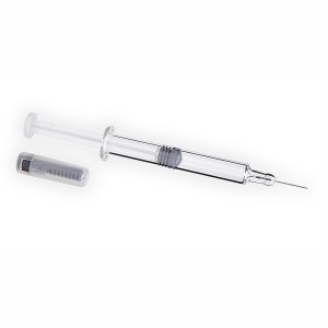 1ml disposable glass syringe packaging with needle suppliers