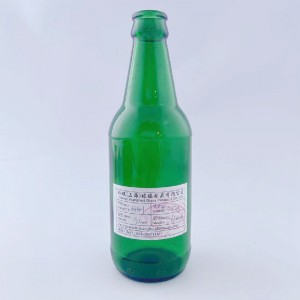 Shanghai linlang 330ml green food grade empty wine beer glass bottle