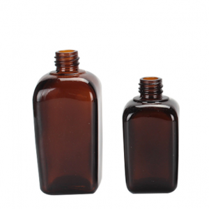 50ml 1.75 oz Amber Square Essential Oil Glass Bottles With Spray