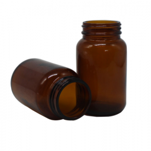 70ml 100ml 200ml amber medicine glass bottle with child resistant lid