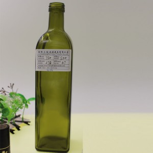 Charming 750ml Container Cylindrical Glass Olive Oil Bottle